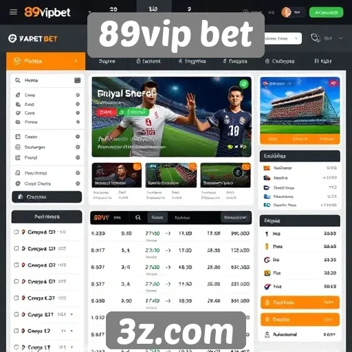 Interface e usabilidade do site 89vip bet